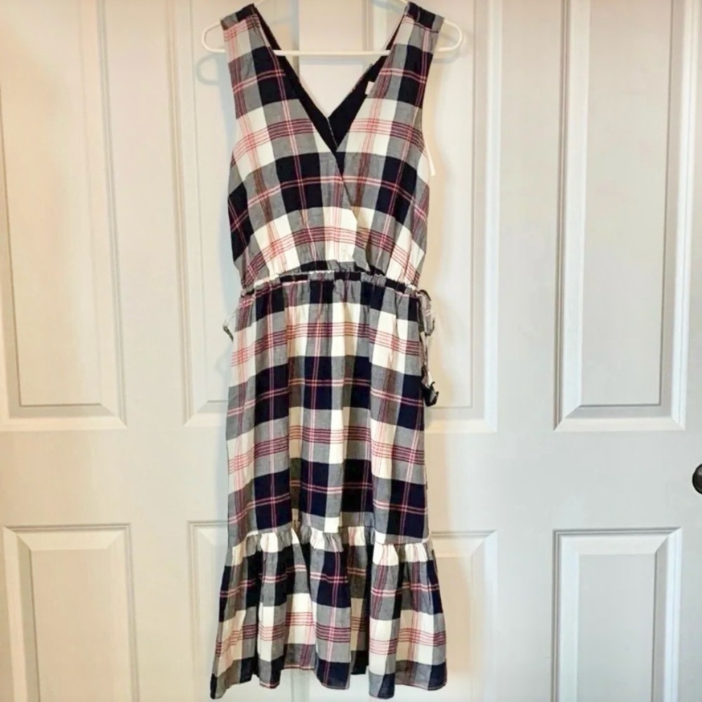 Anthropologie Plaid Isabella Sinclair Midi Dress Small Preppy Rodeo Festival - Picture 3 of 12